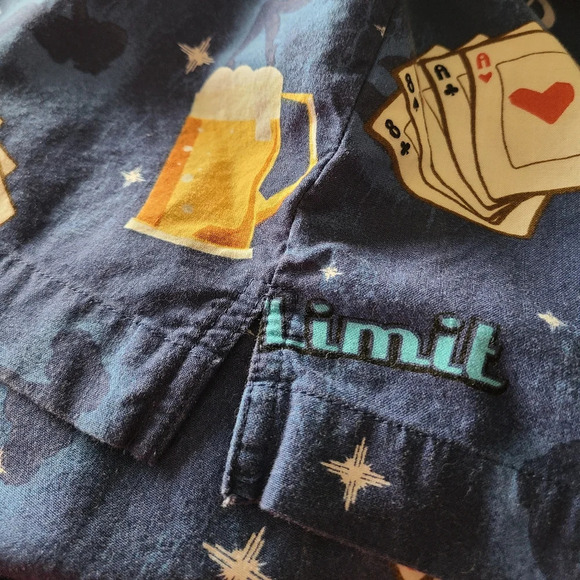 Dem Crazy men's shirt sz.XL print  card player - Picture 5 of 7